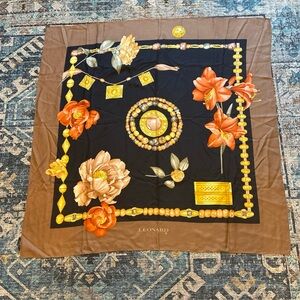 Leonard Paris silk scarf made in Italy